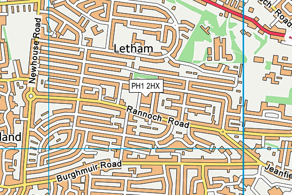 PH1 2HX map - OS VectorMap District (Ordnance Survey) PH1 2HX map - OS VectorMap District (Ordnance Survey)