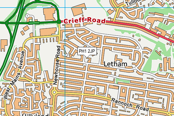 PH1 2JP map - OS VectorMap District (Ordnance Survey) PH1 2JP map - OS VectorMap District (Ordnance Survey)
