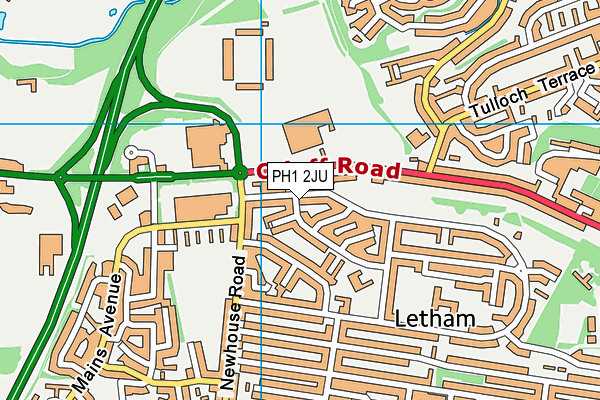 PH1 2JU map - OS VectorMap District (Ordnance Survey) PH1 2JU map - OS VectorMap District (Ordnance Survey)