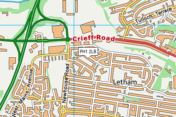 PH1 2LB map - OS VectorMap District (Ordnance Survey) PH1 2LB map - OS VectorMap District (Ordnance Survey)