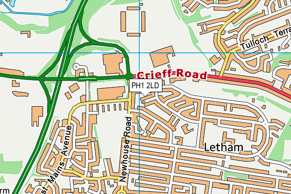 PH1 2LD map - OS VectorMap District (Ordnance Survey) PH1 2LD map - OS VectorMap District (Ordnance Survey)