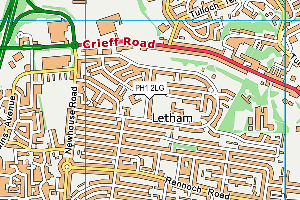 PH1 2LG map - OS VectorMap District (Ordnance Survey) PH1 2LG map - OS VectorMap District (Ordnance Survey)