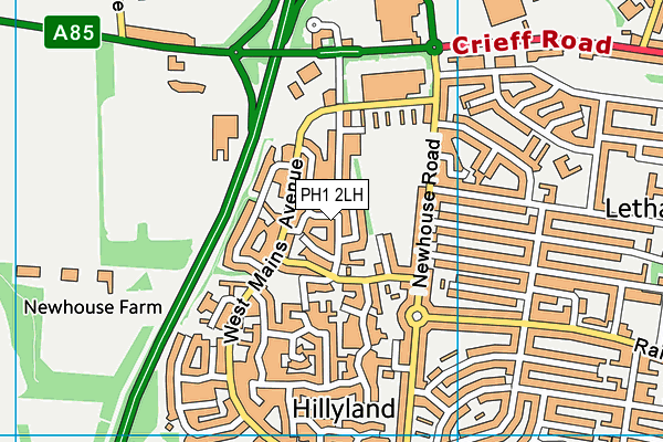 PH1 2LH map - OS VectorMap District (Ordnance Survey) PH1 2LH map - OS VectorMap District (Ordnance Survey)