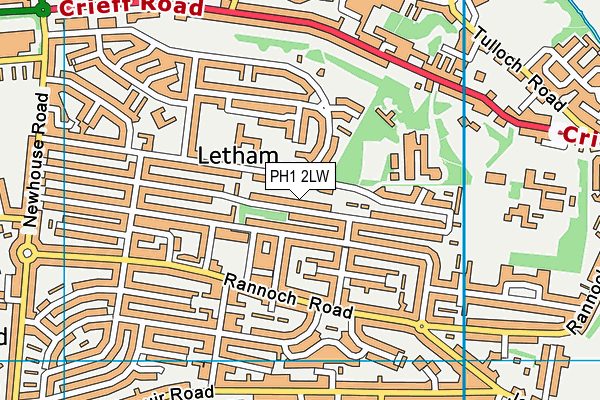 PH1 2LW map - OS VectorMap District (Ordnance Survey) PH1 2LW map - OS VectorMap District (Ordnance Survey)