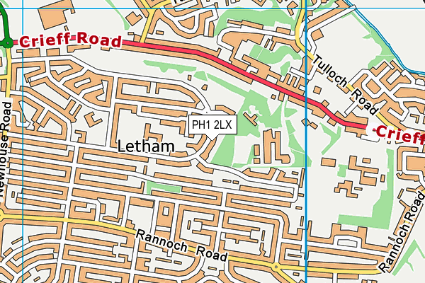 PH1 2LX map - OS VectorMap District (Ordnance Survey) PH1 2LX map - OS VectorMap District (Ordnance Survey)
