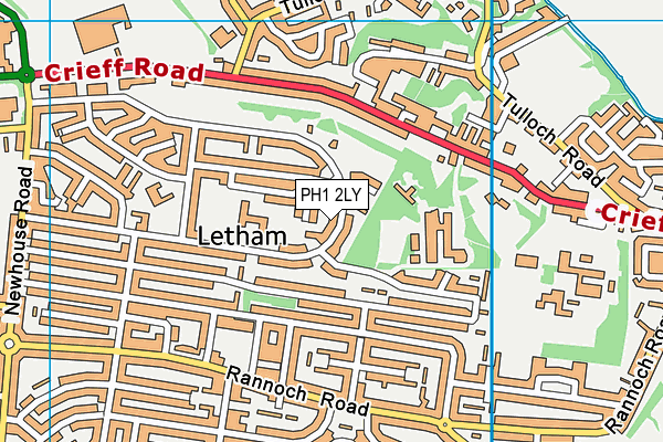PH1 2LY map - OS VectorMap District (Ordnance Survey) PH1 2LY map - OS VectorMap District (Ordnance Survey)