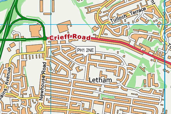 PH1 2NE map - OS VectorMap District (Ordnance Survey) PH1 2NE map - OS VectorMap District (Ordnance Survey)