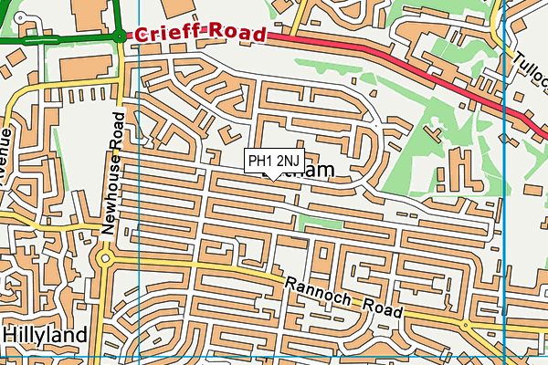 PH1 2NJ map - OS VectorMap District (Ordnance Survey) PH1 2NJ map - OS VectorMap District (Ordnance Survey)