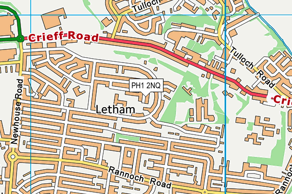 PH1 2NQ map - OS VectorMap District (Ordnance Survey) PH1 2NQ map - OS VectorMap District (Ordnance Survey)