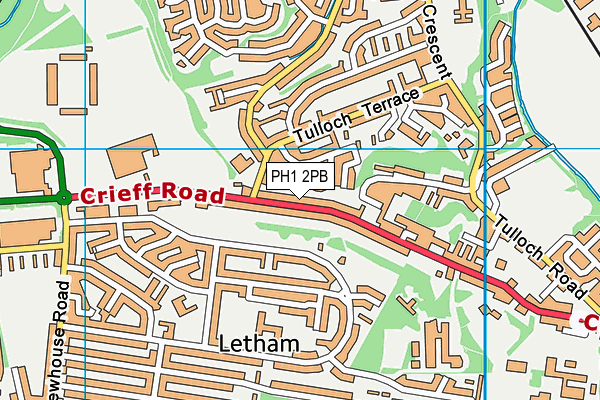 PH1 2PB map - OS VectorMap District (Ordnance Survey) PH1 2PB map - OS VectorMap District (Ordnance Survey)