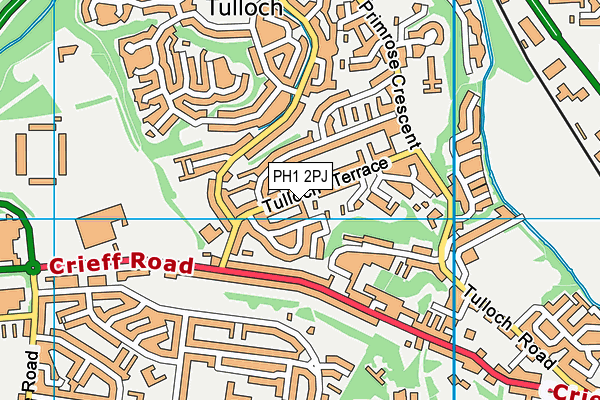PH1 2PJ map - OS VectorMap District (Ordnance Survey) PH1 2PJ map - OS VectorMap District (Ordnance Survey)