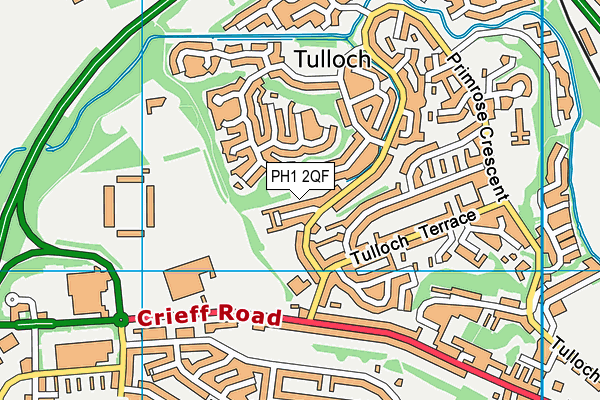 PH1 2QF map - OS VectorMap District (Ordnance Survey) PH1 2QF map - OS VectorMap District (Ordnance Survey)