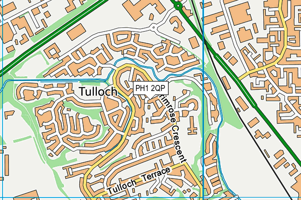 PH1 2QP map - OS VectorMap District (Ordnance Survey) PH1 2QP map - OS VectorMap District (Ordnance Survey)