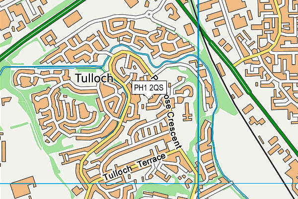 PH1 2QS map - OS VectorMap District (Ordnance Survey) PH1 2QS map - OS VectorMap District (Ordnance Survey)