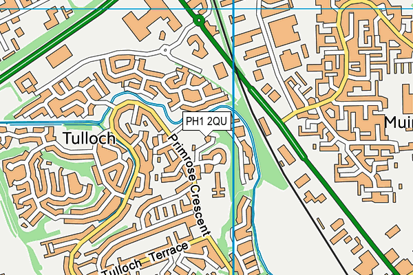 PH1 2QU map - OS VectorMap District (Ordnance Survey) PH1 2QU map - OS VectorMap District (Ordnance Survey)