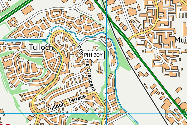 PH1 2QY map - OS VectorMap District (Ordnance Survey) PH1 2QY map - OS VectorMap District (Ordnance Survey)