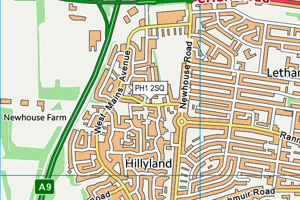 PH1 2SQ map - OS VectorMap District (Ordnance Survey) PH1 2SQ map - OS VectorMap District (Ordnance Survey)