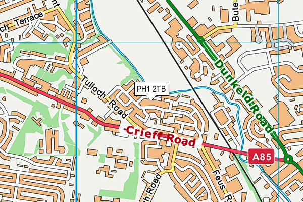 PH1 2TB map - OS VectorMap District (Ordnance Survey) PH1 2TB map - OS VectorMap District (Ordnance Survey)