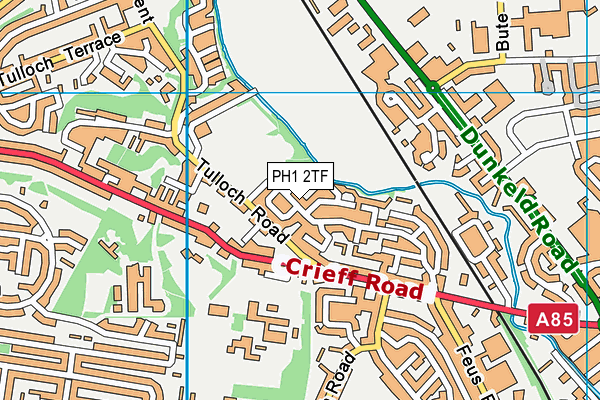PH1 2TF map - OS VectorMap District (Ordnance Survey) PH1 2TF map - OS VectorMap District (Ordnance Survey)