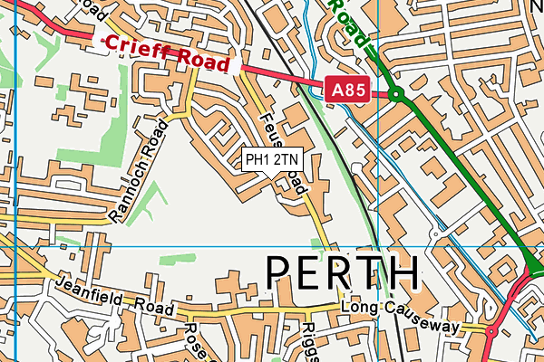 PH1 2TN map - OS VectorMap District (Ordnance Survey) PH1 2TN map - OS VectorMap District (Ordnance Survey)