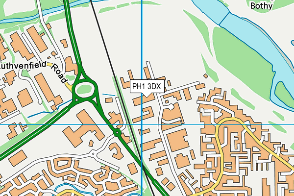 PH1 3DX map - OS VectorMap District (Ordnance Survey) PH1 3DX map - OS VectorMap District (Ordnance Survey)