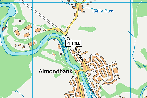 PH1 3LL map - OS VectorMap District (Ordnance Survey) PH1 3LL map - OS VectorMap District (Ordnance Survey)