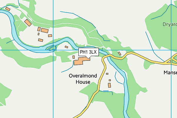 PH1 3LX map - OS VectorMap District (Ordnance Survey) PH1 3LX map - OS VectorMap District (Ordnance Survey)