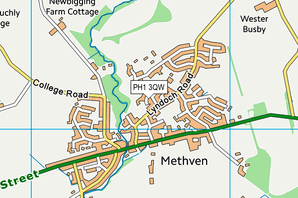 PH1 3QW map - OS VectorMap District (Ordnance Survey) PH1 3QW map - OS VectorMap District (Ordnance Survey)