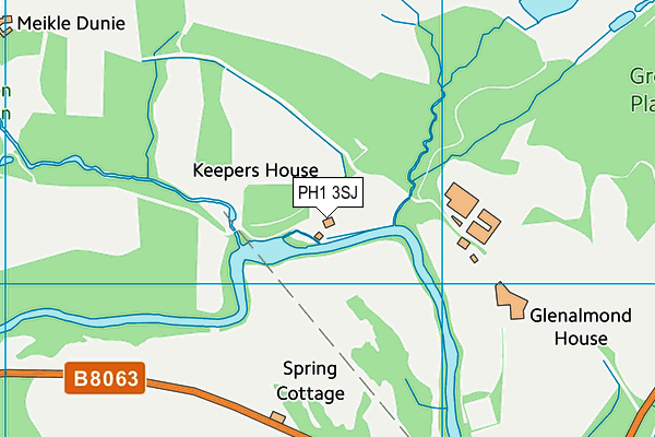 PH1 3SJ map - OS VectorMap District (Ordnance Survey) PH1 3SJ map - OS VectorMap District (Ordnance Survey)