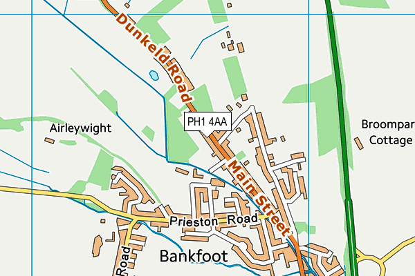 PH1 4AA map - OS VectorMap District (Ordnance Survey) PH1 4AA map - OS VectorMap District (Ordnance Survey)