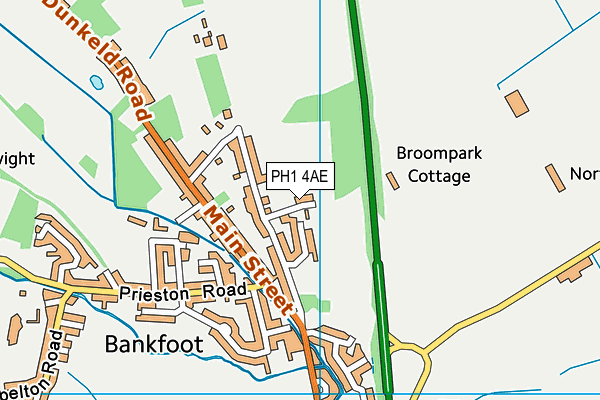 PH1 4AE map - OS VectorMap District (Ordnance Survey) PH1 4AE map - OS VectorMap District (Ordnance Survey)