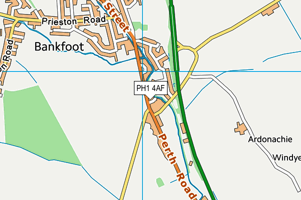 PH1 4AF map - OS VectorMap District (Ordnance Survey) PH1 4AF map - OS VectorMap District (Ordnance Survey)