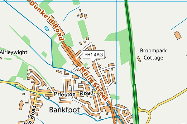 PH1 4AG map - OS VectorMap District (Ordnance Survey) PH1 4AG map - OS VectorMap District (Ordnance Survey)