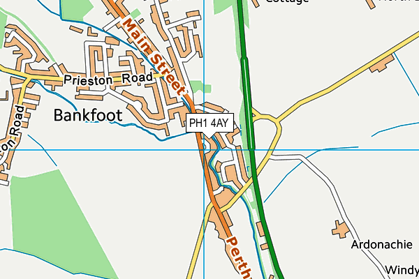 PH1 4AY map - OS VectorMap District (Ordnance Survey) PH1 4AY map - OS VectorMap District (Ordnance Survey)