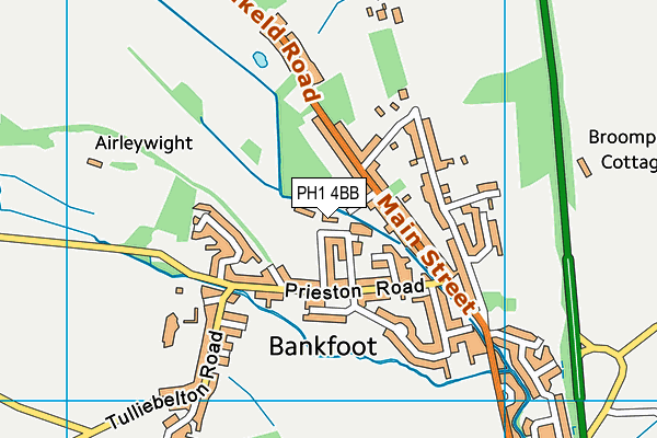 PH1 4BB map - OS VectorMap District (Ordnance Survey) PH1 4BB map - OS VectorMap District (Ordnance Survey)