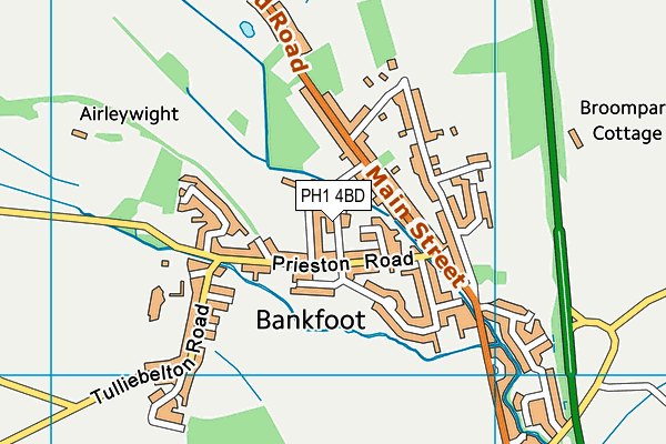 PH1 4BD map - OS VectorMap District (Ordnance Survey) PH1 4BD map - OS VectorMap District (Ordnance Survey)