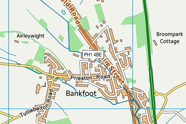 PH1 4BE map - OS VectorMap District (Ordnance Survey) PH1 4BE map - OS VectorMap District (Ordnance Survey)
