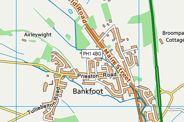 PH1 4BG map - OS VectorMap District (Ordnance Survey) PH1 4BG map - OS VectorMap District (Ordnance Survey)