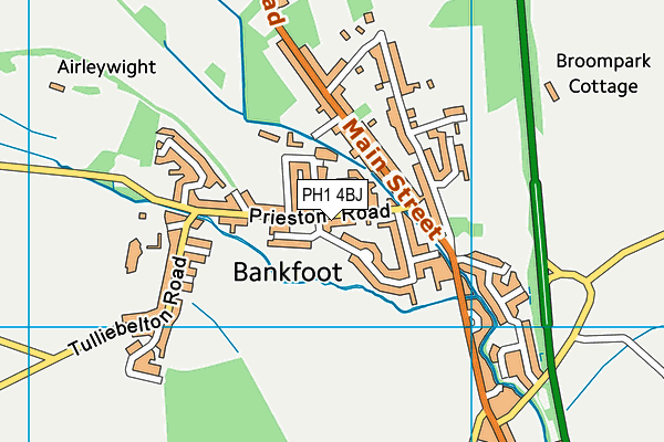 PH1 4BJ map - OS VectorMap District (Ordnance Survey) PH1 4BJ map - OS VectorMap District (Ordnance Survey)