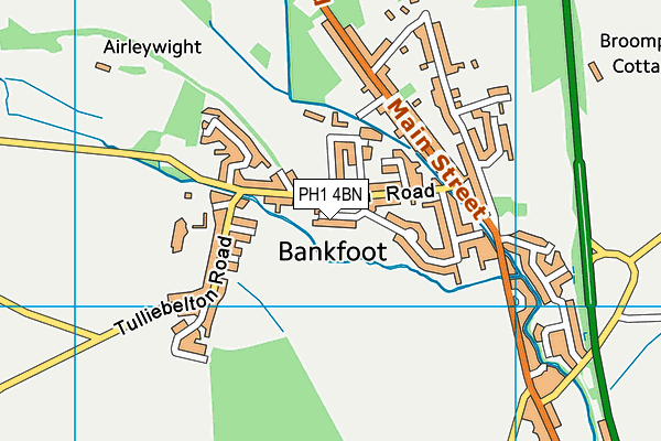 PH1 4BN map - OS VectorMap District (Ordnance Survey) PH1 4BN map - OS VectorMap District (Ordnance Survey)