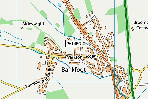 PH1 4BQ map - OS VectorMap District (Ordnance Survey) PH1 4BQ map - OS VectorMap District (Ordnance Survey)