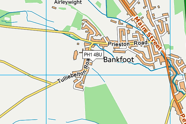 PH1 4BU map - OS VectorMap District (Ordnance Survey) PH1 4BU map - OS VectorMap District (Ordnance Survey)