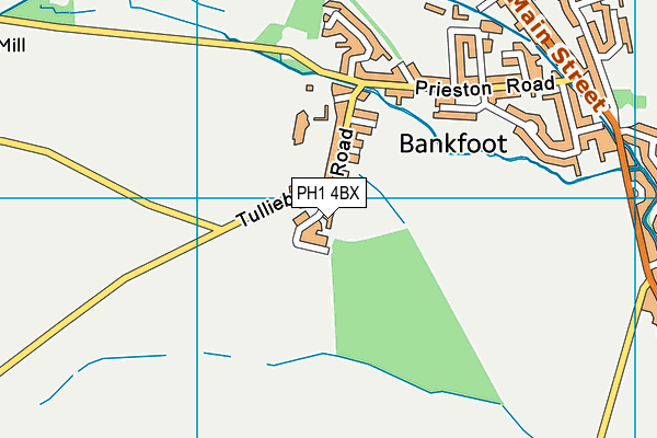 PH1 4BX map - OS VectorMap District (Ordnance Survey) PH1 4BX map - OS VectorMap District (Ordnance Survey)