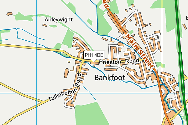 PH1 4DE map - OS VectorMap District (Ordnance Survey)