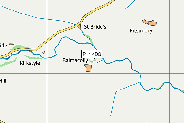 PH1 4DG map - OS VectorMap District (Ordnance Survey) PH1 4DG map - OS VectorMap District (Ordnance Survey)