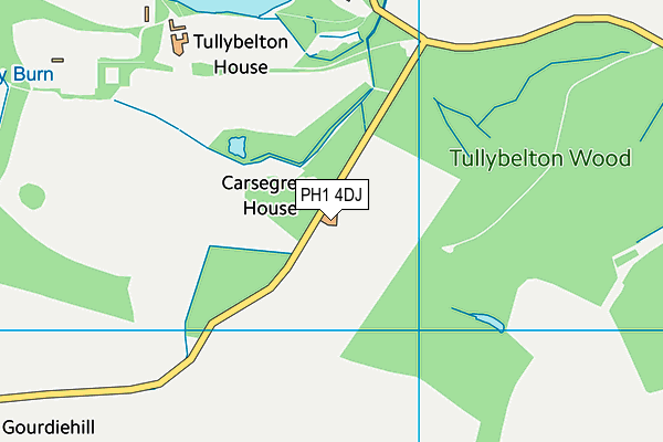 PH1 4DJ map - OS VectorMap District (Ordnance Survey) PH1 4DJ map - OS VectorMap District (Ordnance Survey)