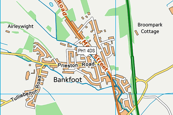 PH1 4DS map - OS VectorMap District (Ordnance Survey) PH1 4DS map - OS VectorMap District (Ordnance Survey)