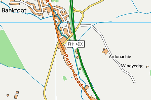 PH1 4DX map - OS VectorMap District (Ordnance Survey) PH1 4DX map - OS VectorMap District (Ordnance Survey)