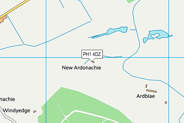 PH1 4DZ map - OS VectorMap District (Ordnance Survey) PH1 4DZ map - OS VectorMap District (Ordnance Survey)