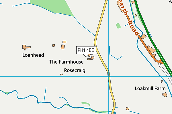 PH1 4EE map - OS VectorMap District (Ordnance Survey)